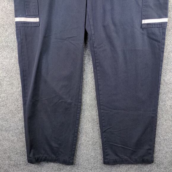 FedEx Stan Herman Reflective Uniform Work Pants Size 36R-32 Blue - Picture 7 of 13